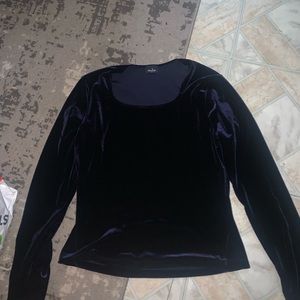 blue velvet gothic top